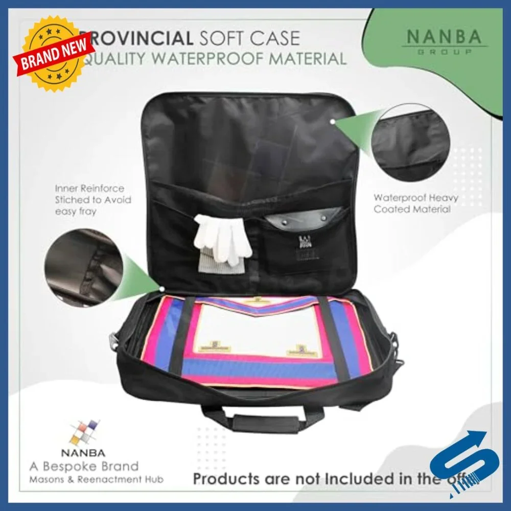 Freemason Apron Case Set with Shoulder Strap Inner Pocket
